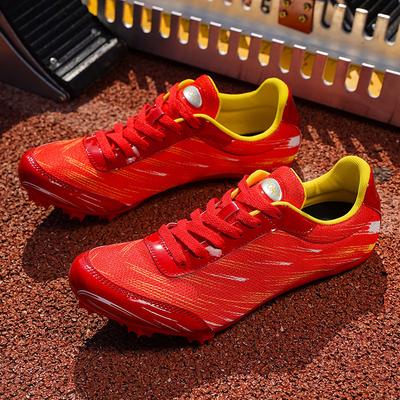Sapatos de pregos sapatos de corrida de velocidade média exame físico de estudante quatro treinamento de atletismo competição esportiva sapatos de pregos masculinos e femininos ru