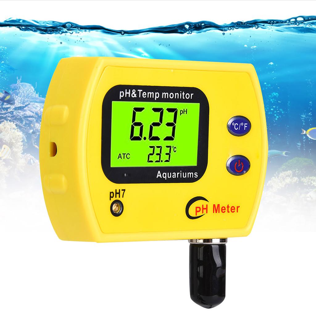 2 In 1 Portable High Precision Temperature PH Tester Meter Water Quality Analyzer Monitor220V EU Plug