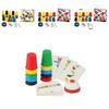 Kids Indoor Stacking Cup Challenge Toy With Plastic Material For Visual And Cognitive Skills