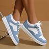 Fashion Mixed Color Platform Sneakers for Women  Lightweight Casual Lace Up Shoes Woman Non Slip Jogging Vulcanized Shoes