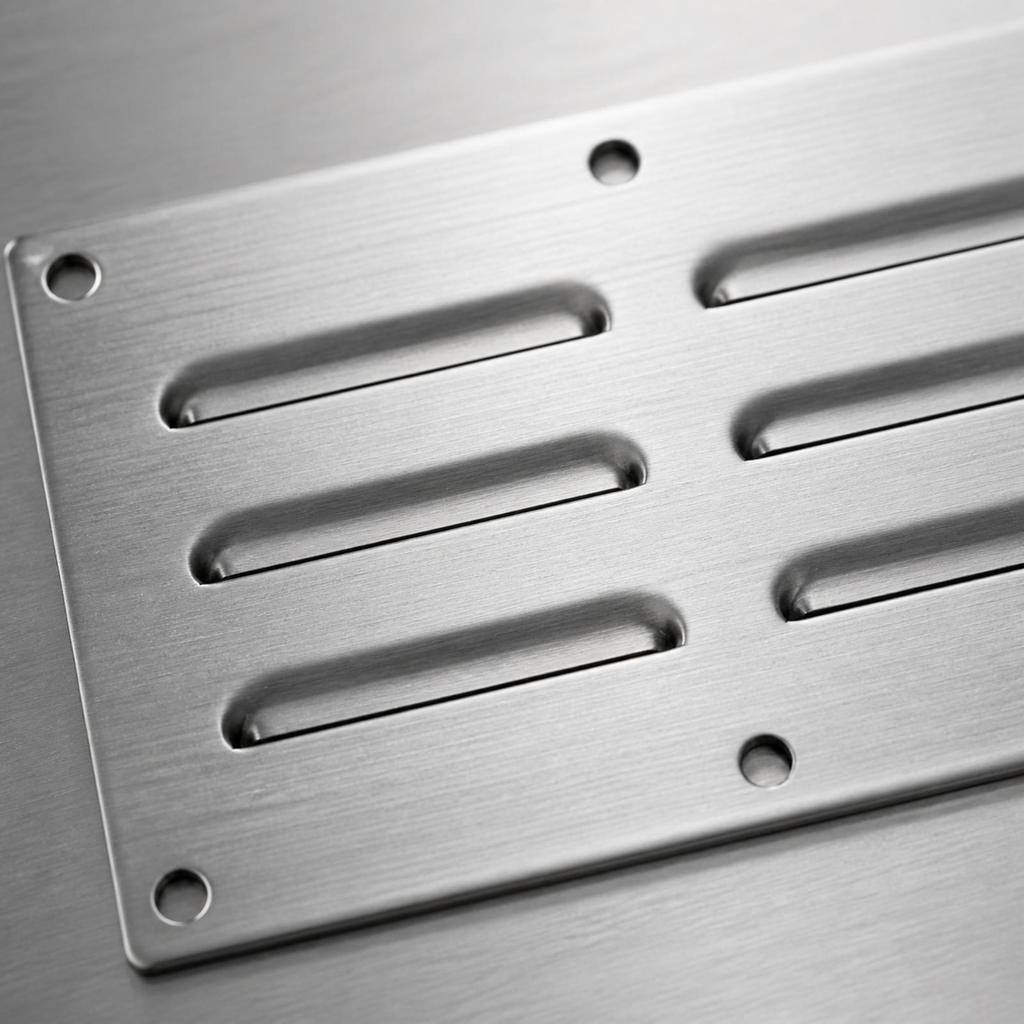 Horizontal Slat Ventilation Panel Surface-Mount for Built-in Barbecue Enclosures