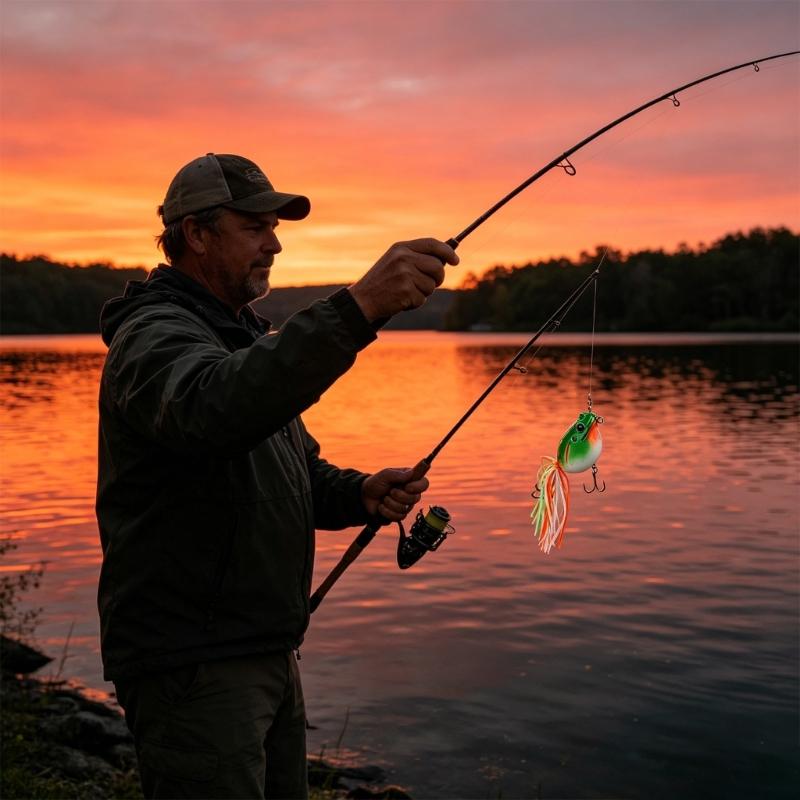 Floating Poisons Frogs Lures Floating Soft Baits Simulated Frogs Fishing Baits for Basses Fishing in Lake and Rivers