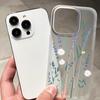 Mobile Phone Cases for iPhone 11 13 15 Pro Max 12 14 Pro Max Case iPhone 16 15 Plus 13 Pro 12 Frosted Texture Painted Cartoon Flowers