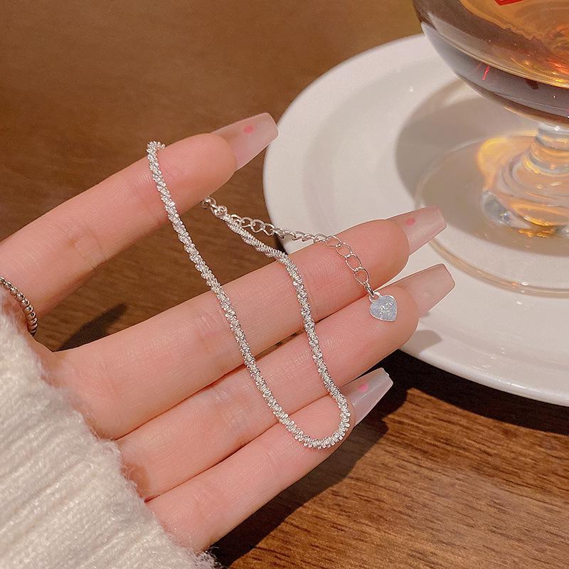 Korean Retro Pearl Titanium Steel Women's Bracelet - High-End Ins Style Beaded Bangle for Couples