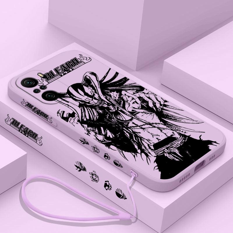 

Чехол с изображением аниме BLEACH Kurosaki Ichigo для Xiaomi Redmi Note 12 12Pro 11 11S 11T 10 Pro Plus 5G, чехол для телефона с жидкой левой веревкой Redmi Note11ProPlus