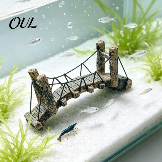 Resin Landscape Decor Aquarium Bridge Ornament, Arch Miniature Fish Tank Decor, Reptile Terrarium Mini Model for Terrarium, Fairy Garden Accessories