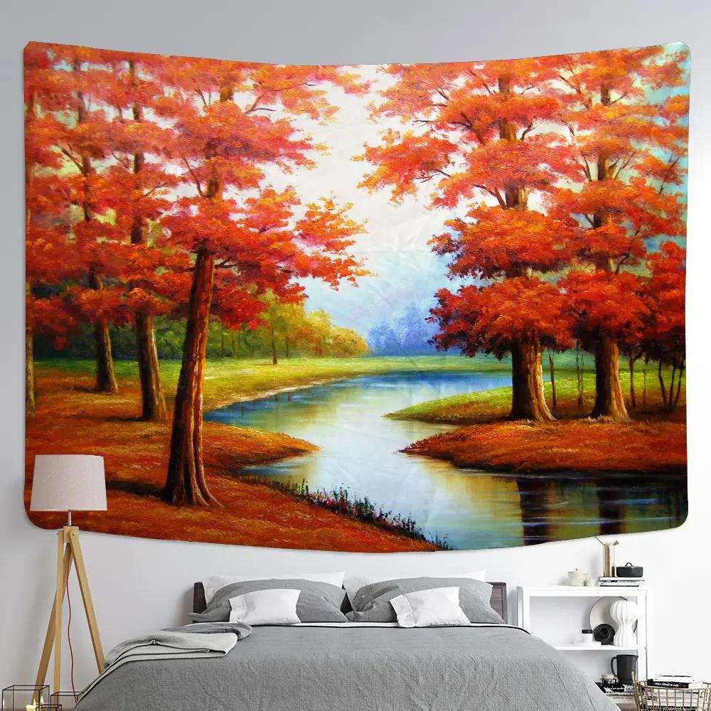 Van Gogh Oil Painting Wall Tapestry Multi Pattern Soft Background Home Decor Multi Size Wall Hanging Aesthetic
