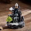Zen Resin Backflow Incense Burner - Creative Ceramic Sandalwood Ornament for Home