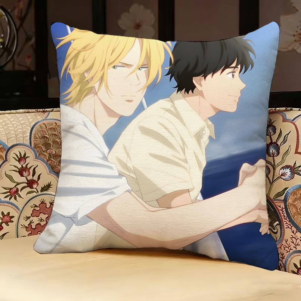 Banana Fish Anime Pillow Case Pillowcase, Double-sided Printed, Sofa Cushion, Bedroom Headboard Pillow