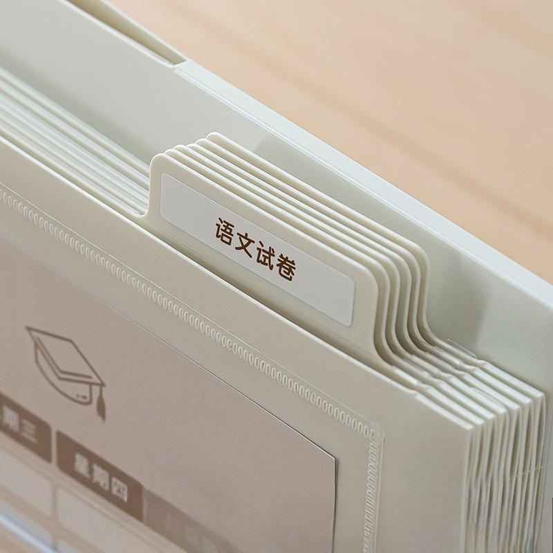 A4 Hanging Organ Folder, Multi Layer Student Handheld File Bag, Paper Sorting