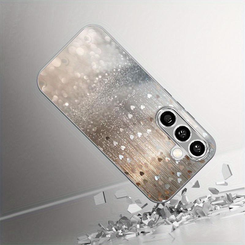 Nuova custodia per telefono placcata oro per Samsung Galaxy S26 Ultra S25 Plus S24 S23 S22 fe vetro temperato Texture artistiche patterns