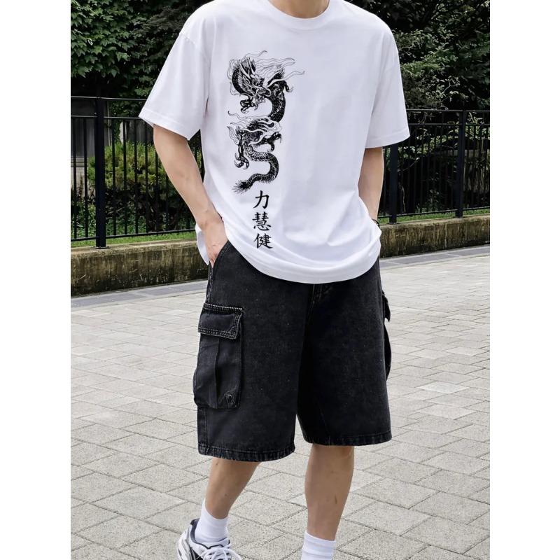 European Size Cotton Casual Men's T-Shirt, Outdoor Wear, Machine Washable