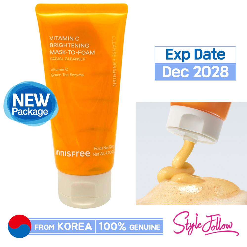 2026 НОВИНКА_[INNISFREE] Осветляющая маска-пенка с витамином С 120 г 1pc (120g)