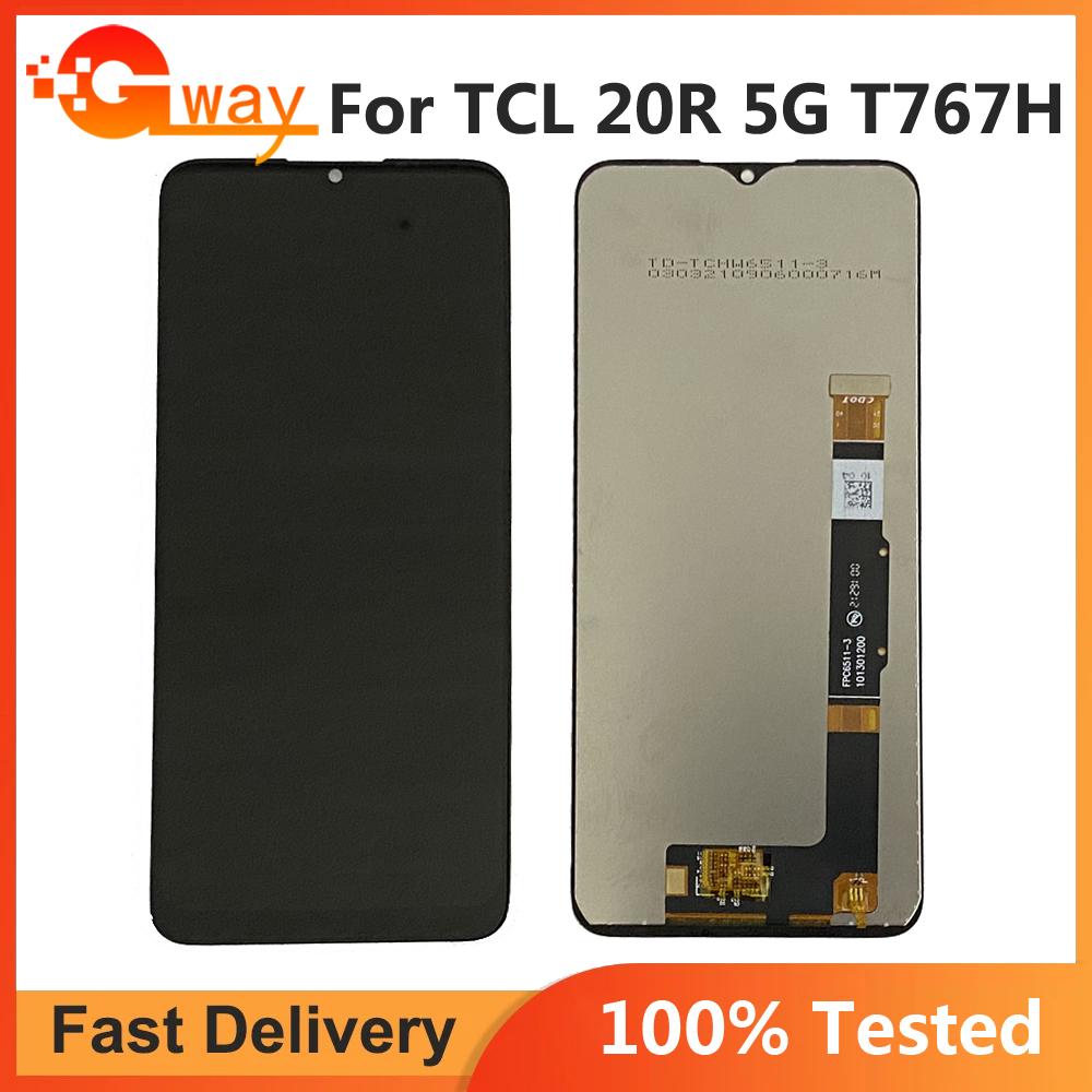 LCD Screen and Digitizer Full Assembly For TCL 20R 5G T767H