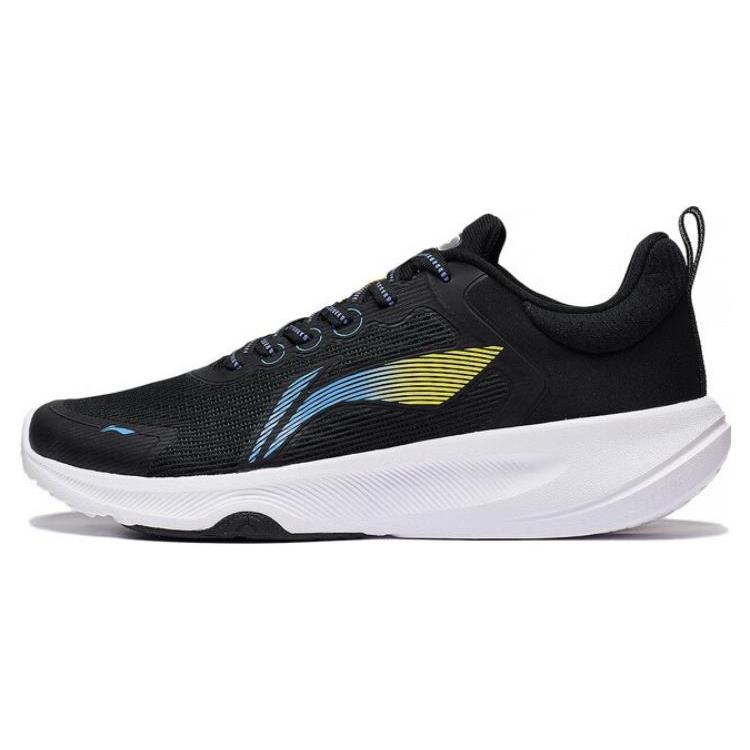 

Li Ning Lanying Light Breathable Rebound Abrasion Resistant Low top Badminton Shoes Men s Black Yellow Blue AFVT011-1 40
