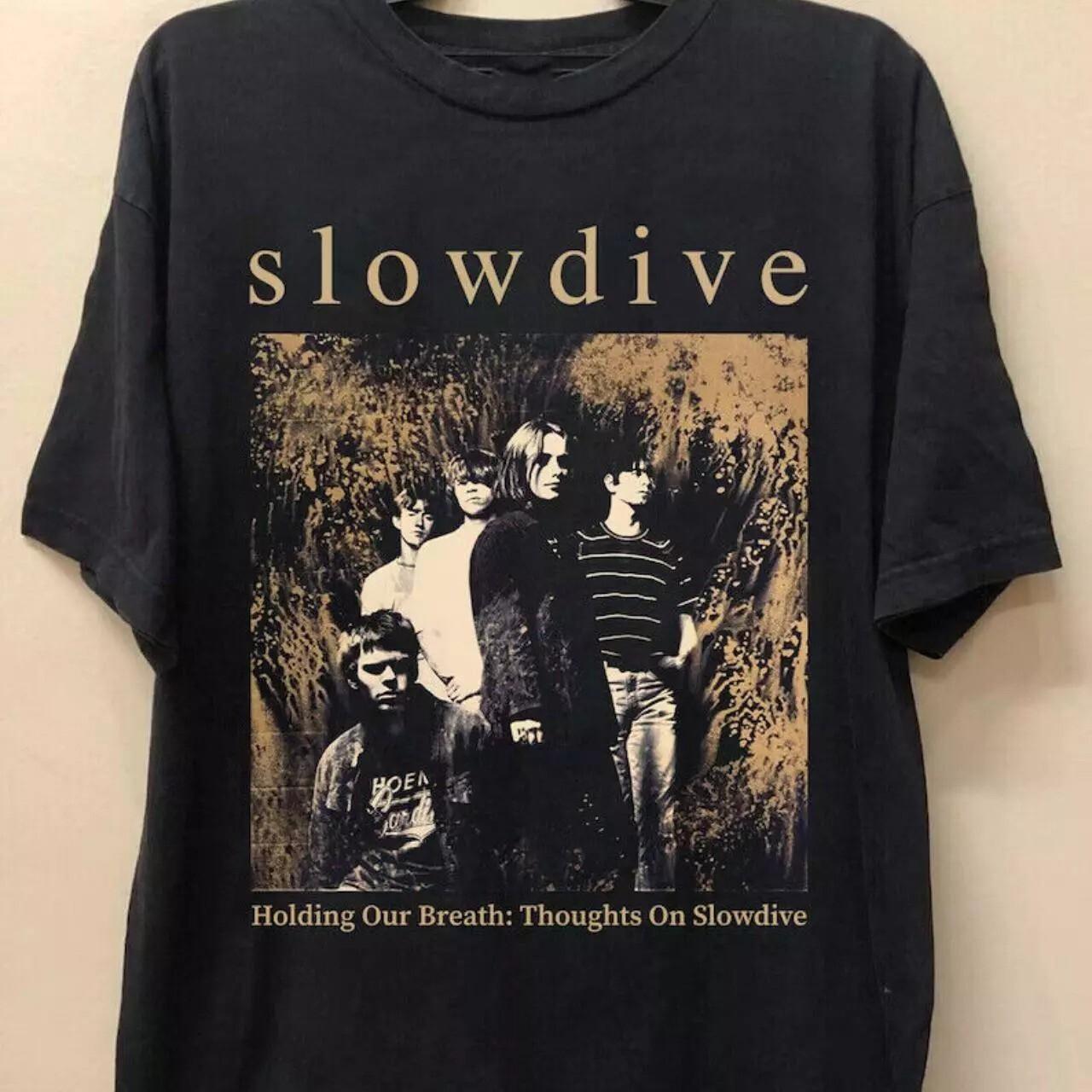 

Музичний Текст Гурту Slowdive Чорна Футболка Бавовняна Унісекс S-4XL BL1298 2XL
