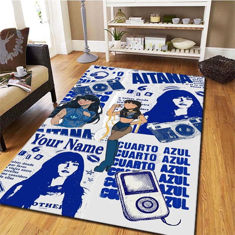Aitana Custom Name Carpet Rug for Living Room Bedroom Home Sofa Decoration,Kids play Non-slip Floor Mat