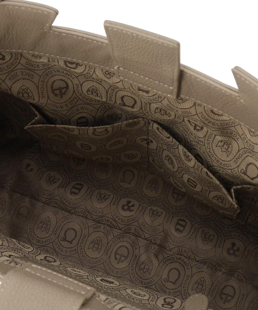 Toff & Loadstone Wrap Tote, Light Shrink Handbag, Cowhide Leather, One Size, Chai