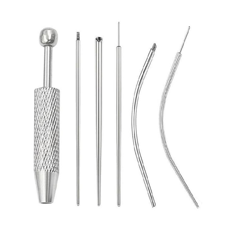 Edelstahl Piercing Kugelgreifer und Einführwerkzeug Set Piercing Zubehör Geeignet für Schmuckwechsel