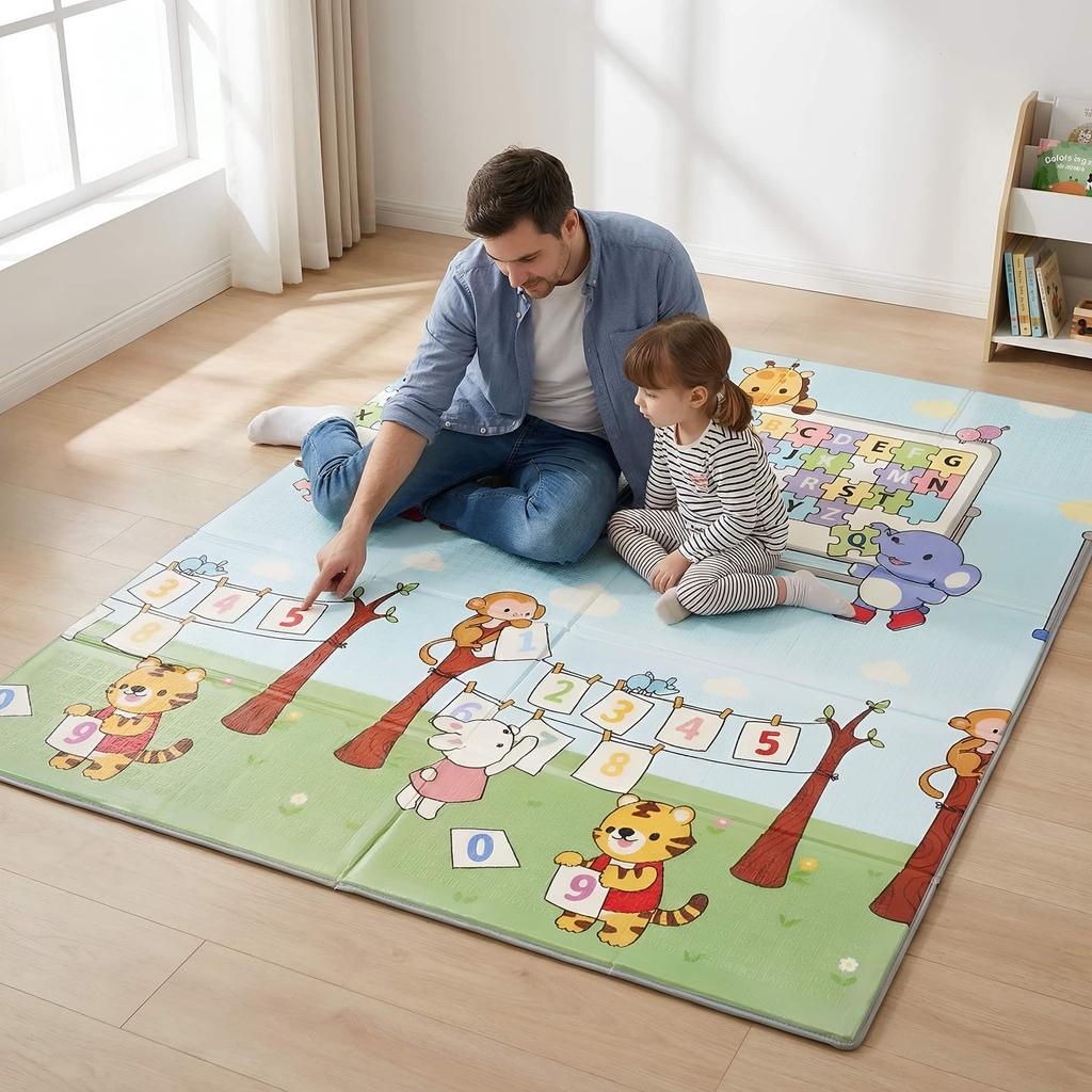 Folding Mat 150X180X1Cm - Numbers/Road