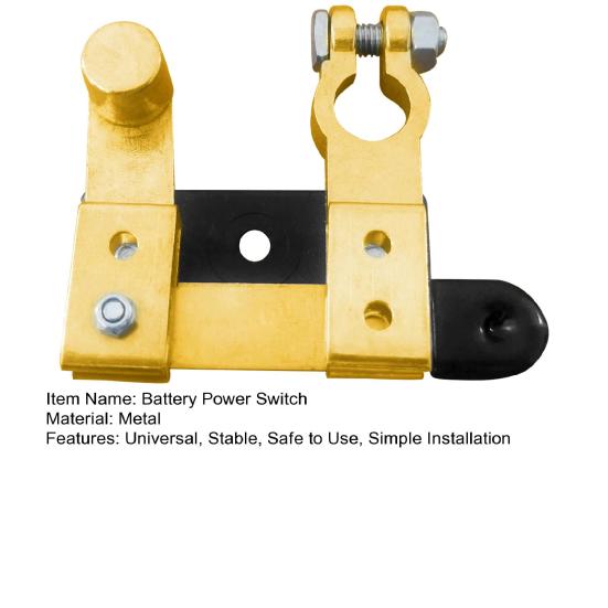 Batterie-Trennschalter, hervorragende Leitfähigkeit, stabil, sicher zu verwenden, universelle Passform, für Wohnmobil, LKW, Boot, Batterie-Trennschalter, Ersatz