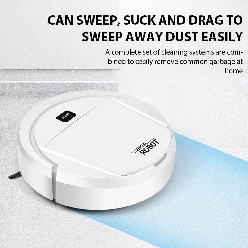 2025 New Automatic Robot Vacuum Cleaner Smart Sweeping Dry Wet Cleaning Machine Charging Intelligent Vacuum Cleaner for Home