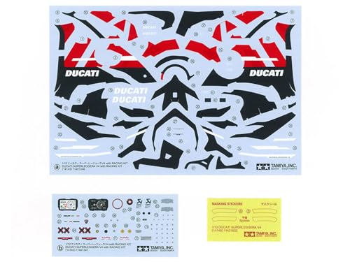Tamiya 1/12 Motorcycle Series No. 143 Ducati Superleggera V4 with Racing Kit Plastic Model Kit 14143 (Motorcycle)
