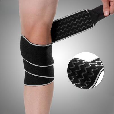 Sports Knee Brace Bandage Elastic Knee Fixed Basketball Strap Type Men's Running Fitness Professional Protective Gear
