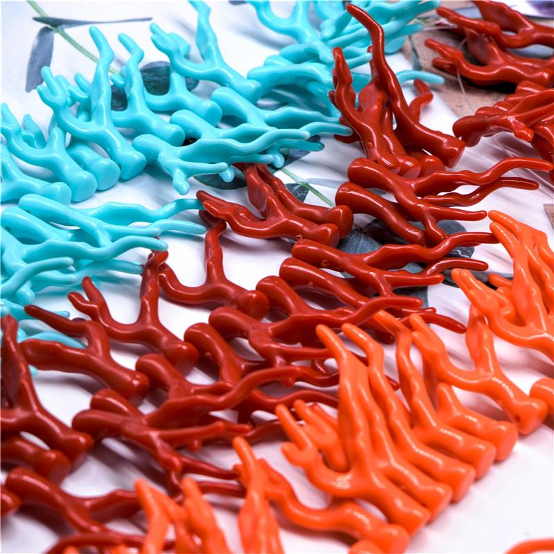 Acrylharz Falsche Koralle Drache Hirschgeweih Haarnadel Kopfschmuck