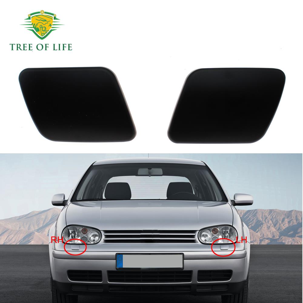 For VW Golf 4 MK4 Variant 4Motion R32 Car Front Bumper Headlight Headlamp Washer Nozzle Jet Cover Cap LH&RH