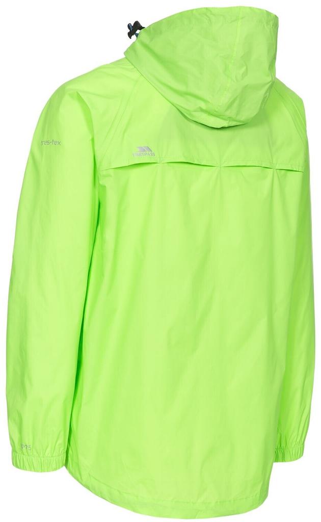 Jacket Trespass Qikpac Packaway Rain Jacket Green Gecko