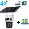 6K 12MP HD Solar Camera 4G SIM Card Wifi Outdoor IP Wireless Security CCTV Surveillance PTZ Night Vision PIR Human Detection Cam