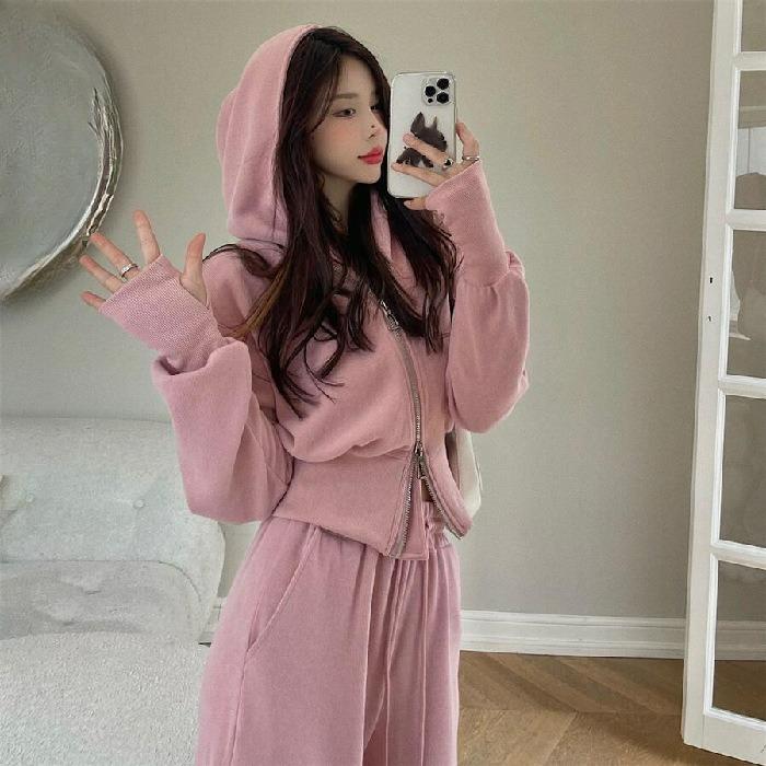 Men's Autumn Sports Suit Women's Loose and Thin Sweater Fashion Casual Two-piece Trend