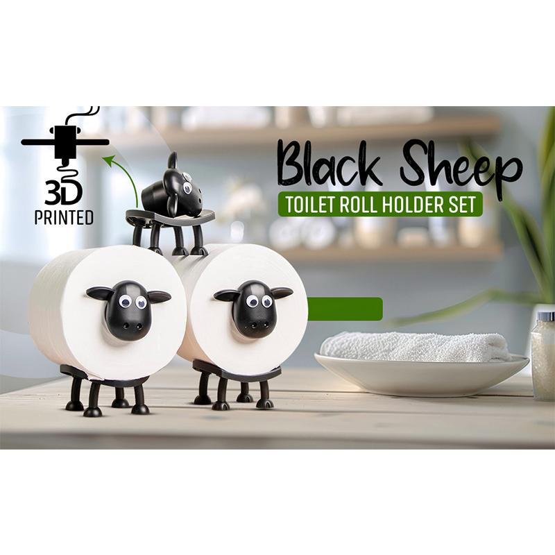 Sheep Toilet Roll Paper Holder Plastic Lovely Sheep Tissue Storage Rack for Home Bathroom Vanity Night Stands Home Decor