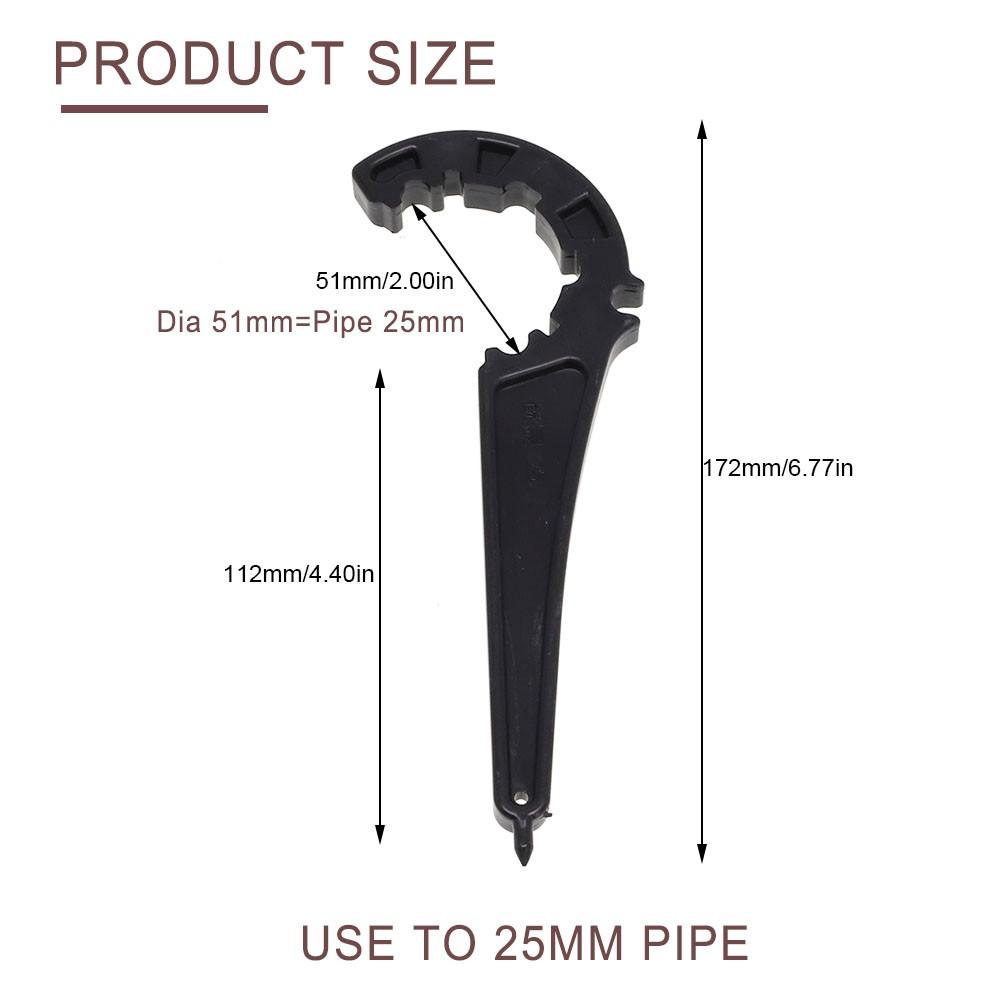 

Гаечный ключ Фитинг Ключ Инструмент для ремонта ирригационных труб Труба ПЭ 25mm