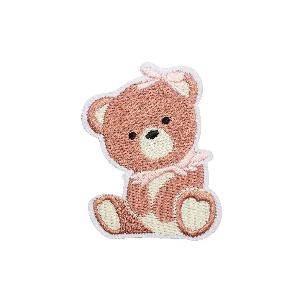 Love Letter Embroidery Cloth Sticker Pink Couple Clothing Decorative Patch Sticker Bow Bear Computer Embroidery Label Heat Transfer
