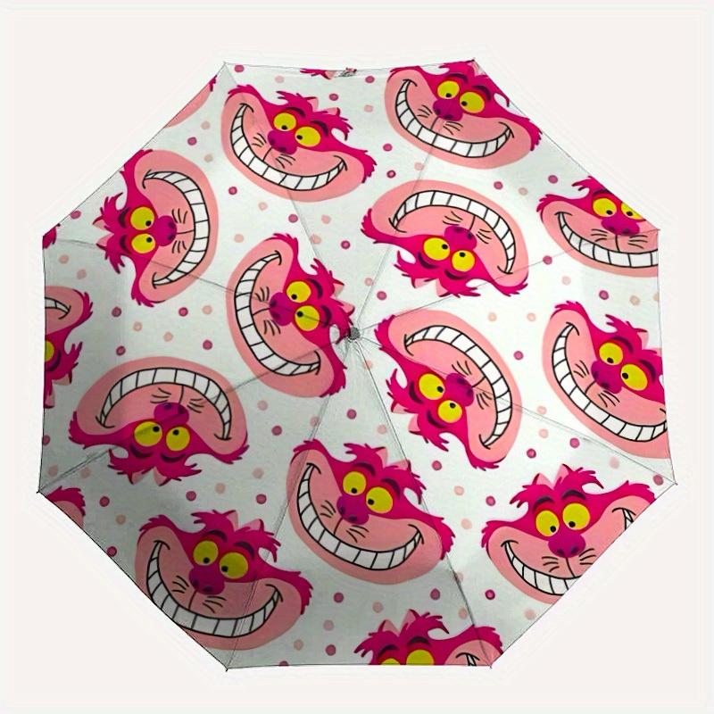 

1pc Cheshire Cat Automatic Open/close, All-Season Portable Folding Umbrella for Women & Men, Durable Frame yy250805022