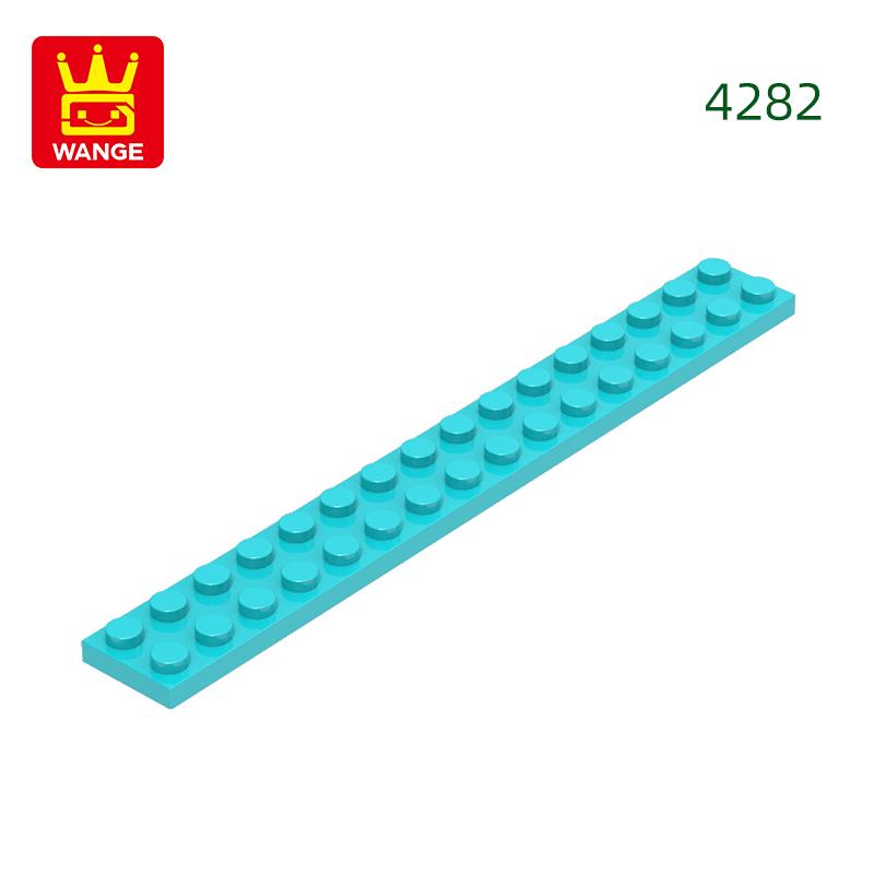 High-Quality 22Pcs/lot 4282 Thin Blocks Plate 2x16 Base Plate Works With featuring Block Moc Colour City Accessories Parts