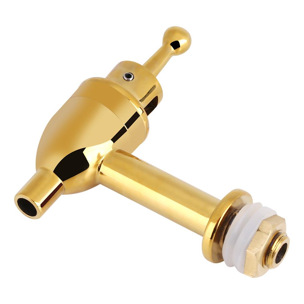 Copper Faucet Tap Wine Beer Barrel Beverage Drink Dispenser Replacement Spigot Golden(1.2 cm)