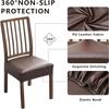 1/2/4/6pcs Waterproof PU Leather Chair Seat Cover Anti-dirty Dining Chair Slipcovers Elastic Kitchen Seat Cover Protector Home