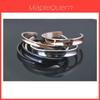 Bracciale a Manetta in Acciaio Inossidabile Caldo di Alta Qualità, Elastico per Capelli, Braccialetto con Design Elegante per Donne