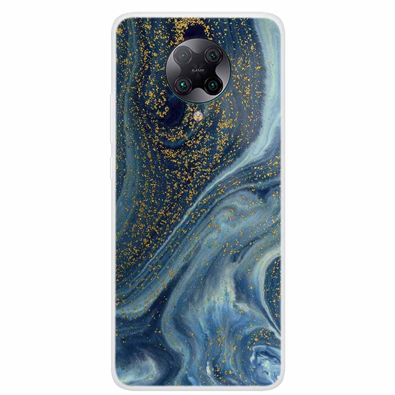 For Poco F2 Pro Case 6.67'' Clear Marble Soft TPU PocoF2 Pro F 2 F2Pro Phone Cover For Xiaomi Poco F2 Pro Shells Cartoon Fundas