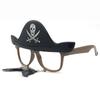 Halloween Glasses Funny Beard Glasses Skull Pirate Navy Cosplay Costume Festival Party Decoration Accessories Unisex