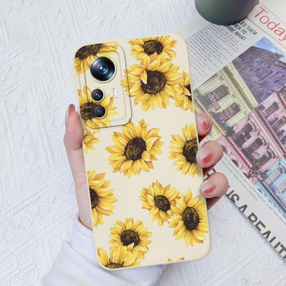 For Xiaomi 12T Case Hot New Design Cute Cat Butterfly Cartoons Matte Liquid Silicone Shell For Xiaomi 12T Pro Ultrathin Fundas
