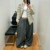 VIONA Y2K Streetwear Grå Sweatpants Dam Koreanska Överdimensionerade Lösa Allt-Match Sportsbyxor Hög Midja Dragsko Avslappnade Vida Byxor