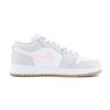Jordan Air Jordan 1 Low top Vintage Basketball Shoes Unisex Gray Pink 553558-146(Team1253-)