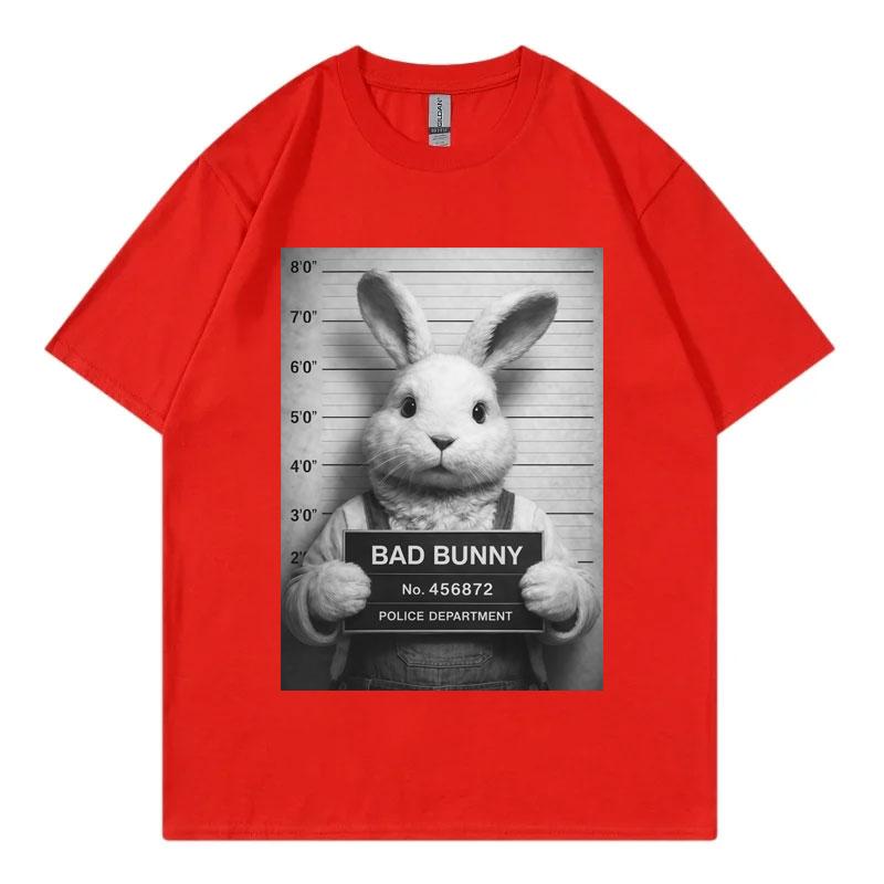 Rapper Bad Bunny Fuuny Meme Graphic T Shirts Men Women Fashion Vintage Short Sleeve Tshirt Summer Casual Loose Cotton Tshirts