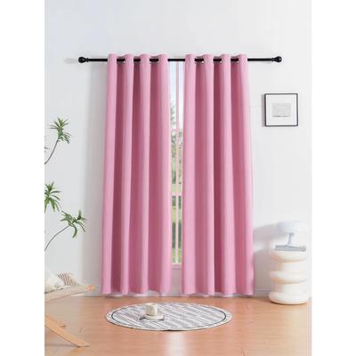 1 Stück Minimalistischer Stil einfarbige Isolier- und Sonnenschutzvorhänge geeignet für Schlafzimmer, Wohnzimmer, Balkone
