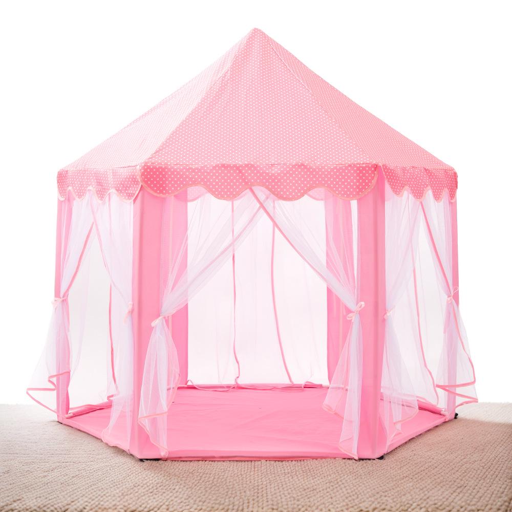 Hexagonal Princess Tent for Kids – Mosquito-Proof, Breathable Castle Playhouse for Indoor Parent-Child Interaction