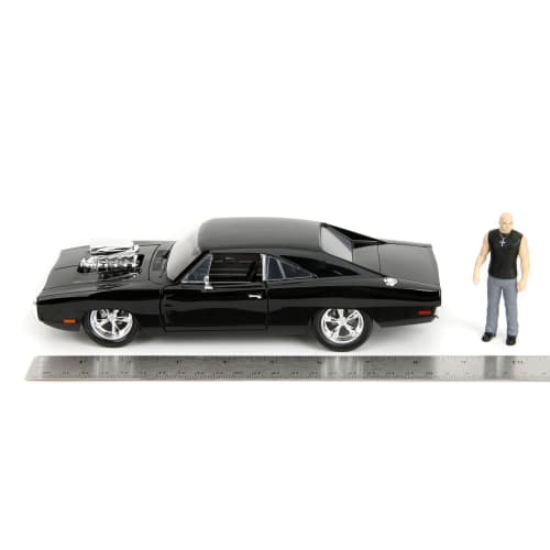 1:24 F&F DOM'S 1970 DODGE CHARANGER R/T with DOM TORETTO Fast & Furious Diecast Car